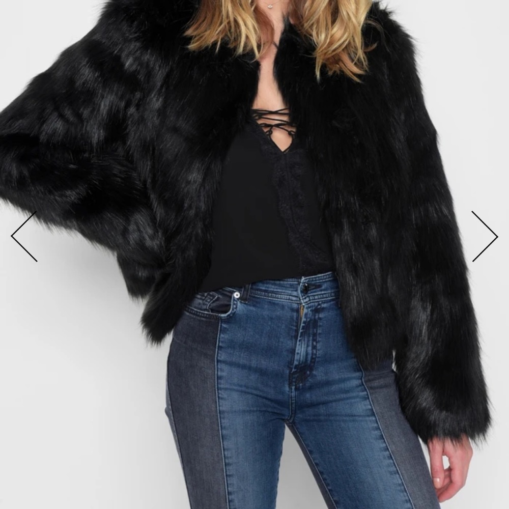 7 For All Mankind Faux Fur Jacket